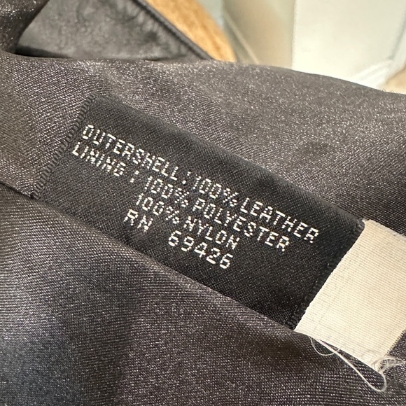 Wilsons Leather Black Genuine Leather Button-Front Jacket Coat Women’s L - Picture 8 of 10